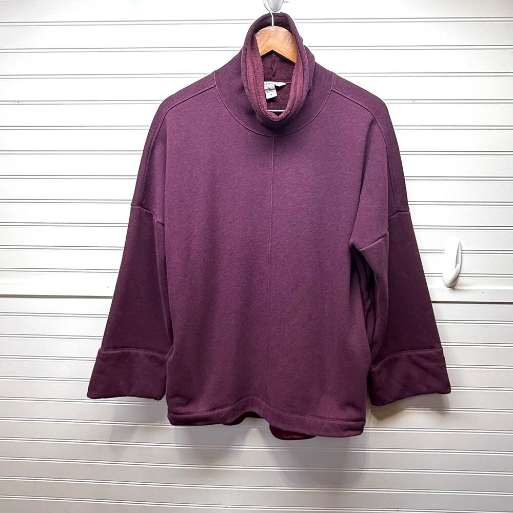Athleta Cozy Karma Funnel Neck Sweatshirt Size M